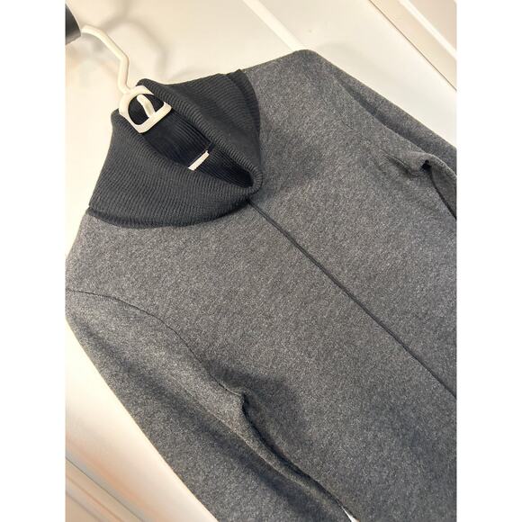 Artisan NY Women's Cuff Cowl Neck Sweater Dress Pullover Gray and Black SZ Small - Picture 3 of 10